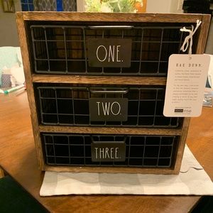 Rae Dunn 3 Drawer Organizer